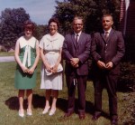 Hilda & Dick Miller (center) with daughter Susan Pearce (left) & son Dan (right) c. 1965