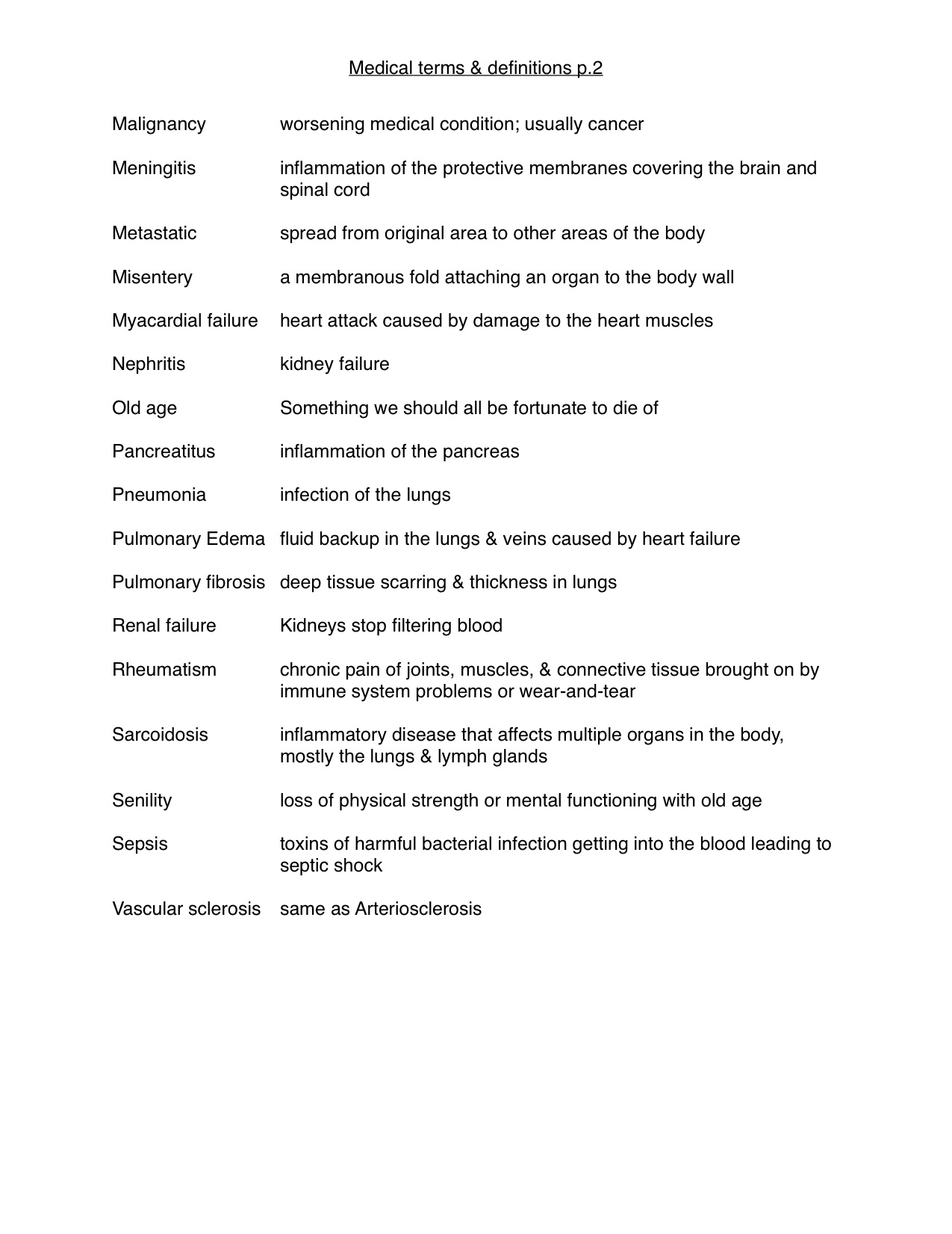 Preview of “Medical terms” p2